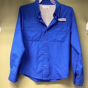 Columbia PFG boys M(8) -blue longsleeve, see all pics